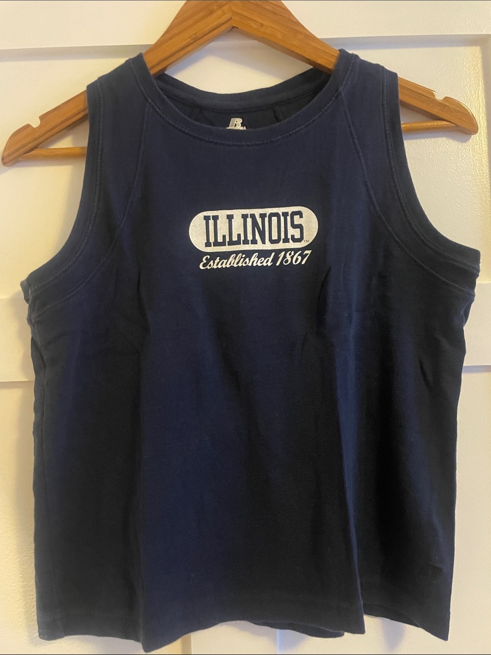 Russell Athletic Navy Illinois Graphic Tank